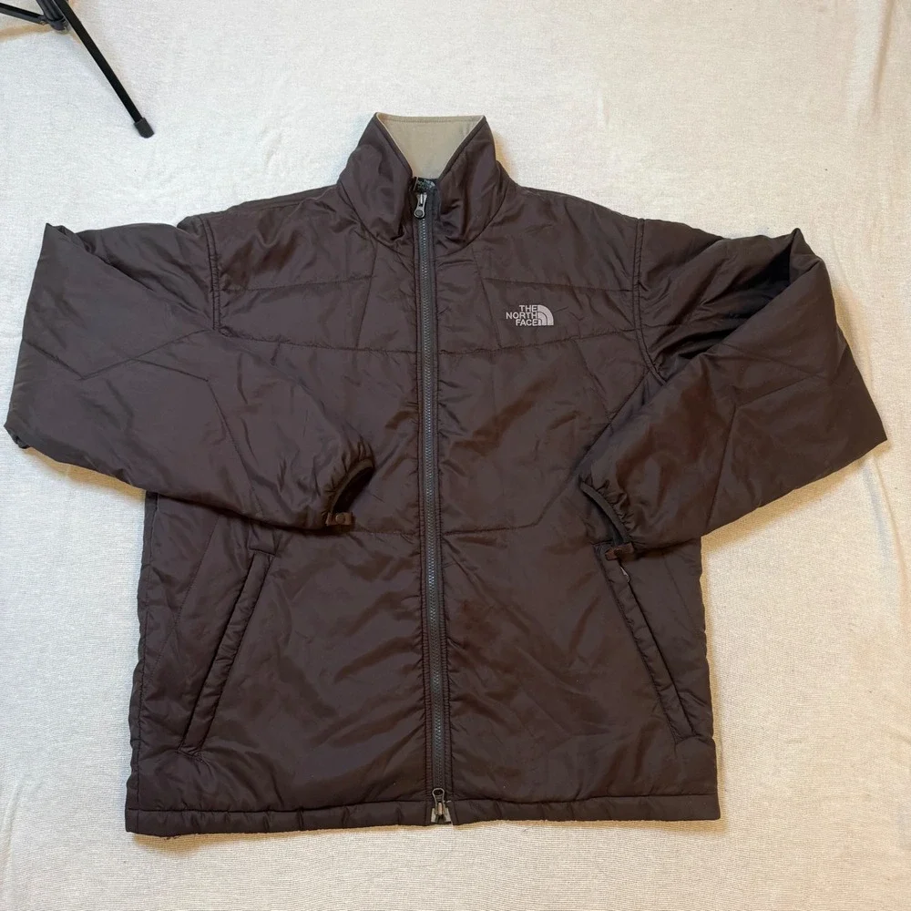 The North Face Triclimate 3-in-1 Jacket Mens Large Brown Puffer Shell Hooded